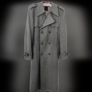 Christian Dior Double Breasted Men's Long Jacket 44L Grey